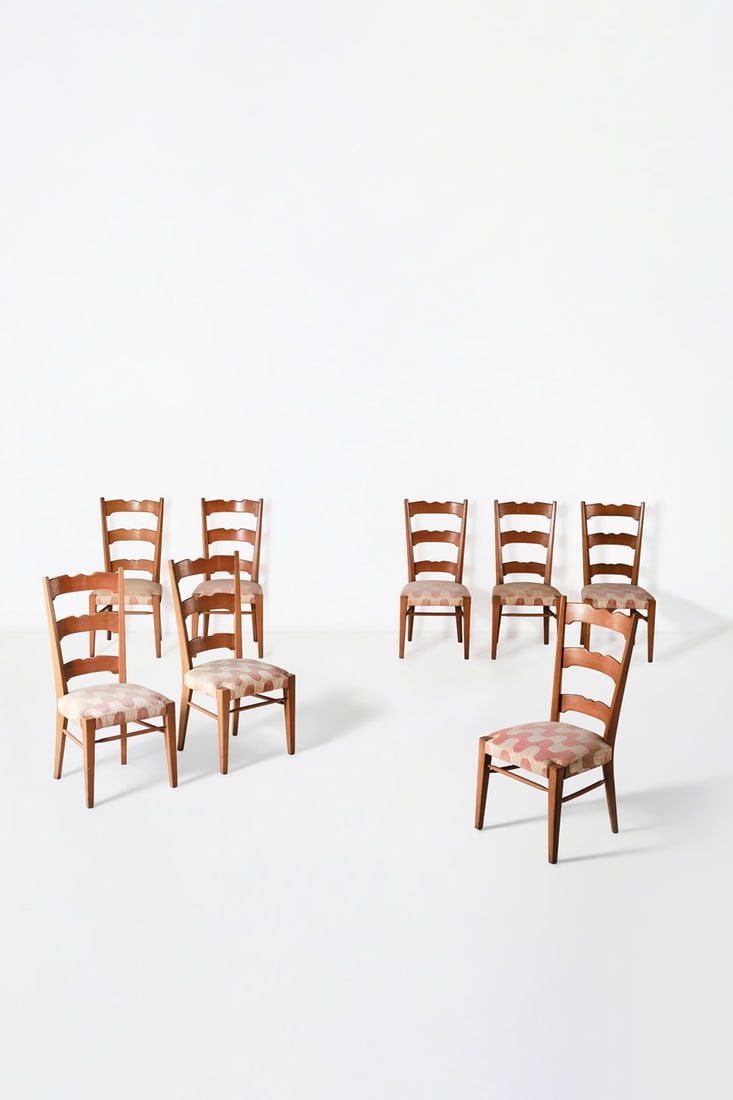 Osvaldo Borsani (1911-1985) Set of eight chairs (1 of 2)