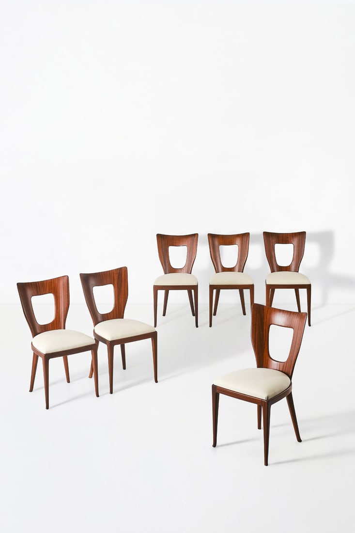 Osvaldo Borsani (1911-1985) Set of six chairs - Model 7388, 'Triennale' (1 of 2)