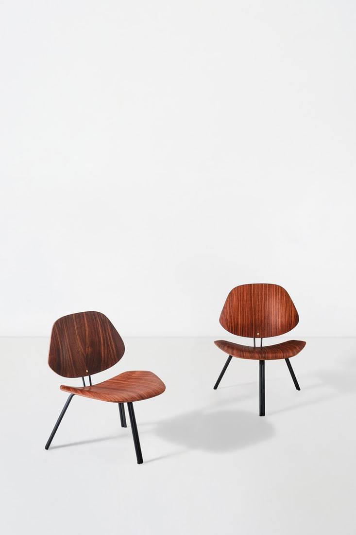 Osvaldo Borsani (1911-1985) Pair of lounge chairs - Model P31 (1 of 1)