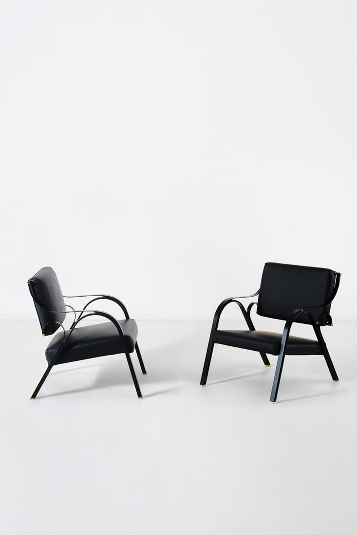 xx Carlo De Carli (1910-1999) Pair of armchairs - Model P36, 'Balestra' (1 of 1)