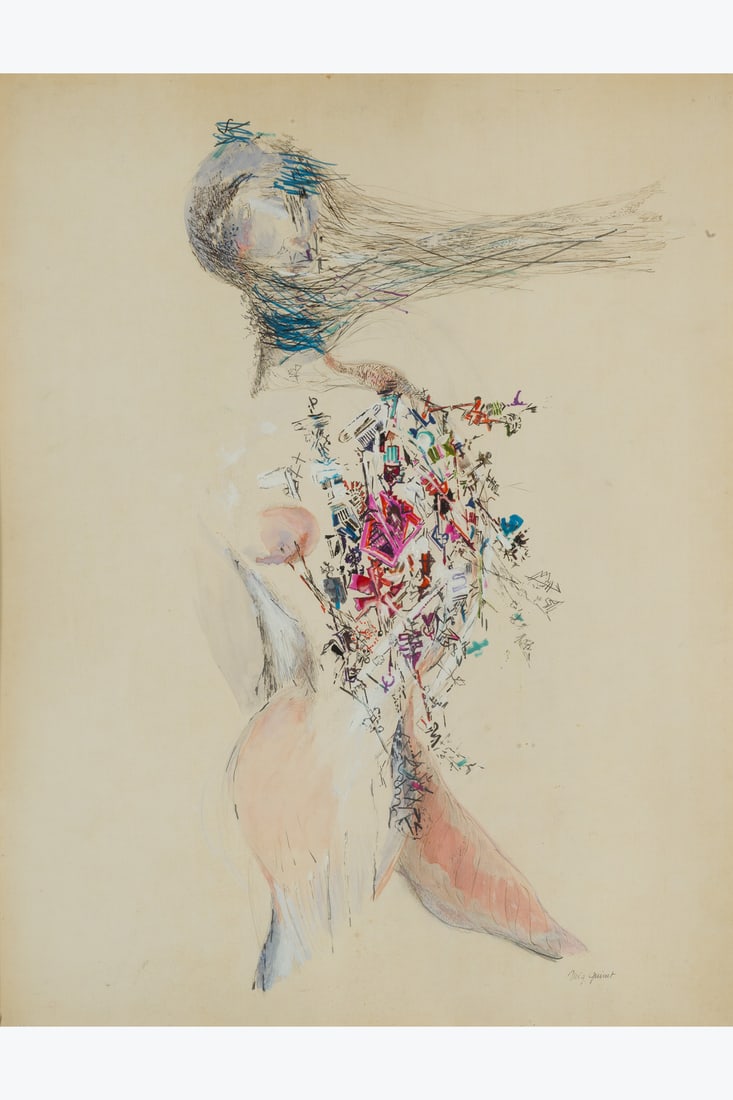 Mig Quinet (1906-2001) La décorée dans le vent (The Decorated Woman in the Wind), 1980 (1 of 1)
