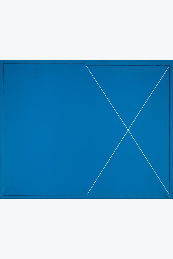 Jo Delahaut (1911-1992) Fields No. 2, 1982: Jo Delahaut (1911-1992)Fields No. 2, 1982Oil on canvasSigned and dated lower rightCounter-signed, dated and titled on the back130 x 162 cmProvenance: Private collectionExhibition:-16/12/1989-12/2/1990