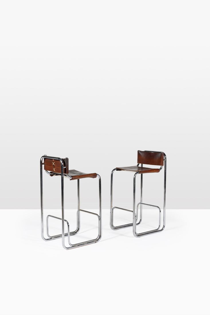 Christophe Gevers (1928-2007) Pair of stools (1 of 2)