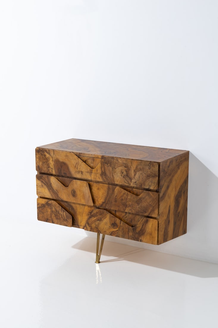 Gio Ponti (1891-1979) Wall-mounted chest of drawers (1 of 2)