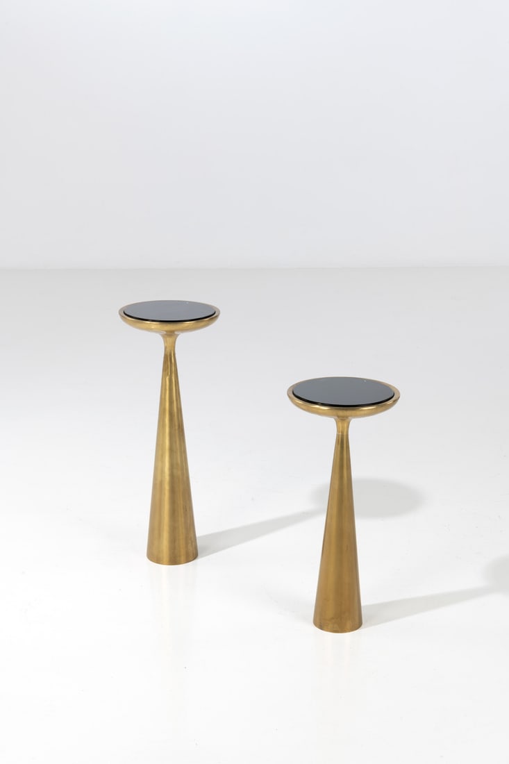 Fontana Arte (Edited by, 20th c) Pair of pedestal tables - Model 1776 (1 of 1)