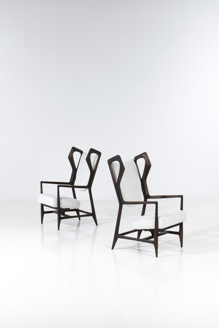 Gio Ponti (1891-1979) Pair of armchairs - 'Triennale' Model (1 of 2)