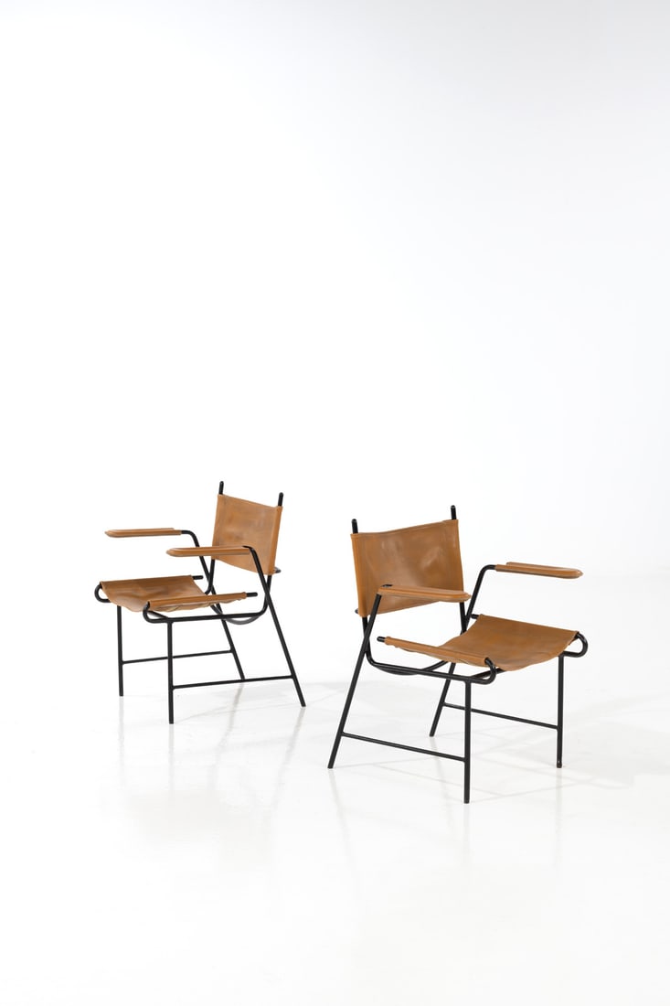 Mathieu Matégot (1910-2001) Pair of armchairs - 'Cordoba' model (1 of 1)
