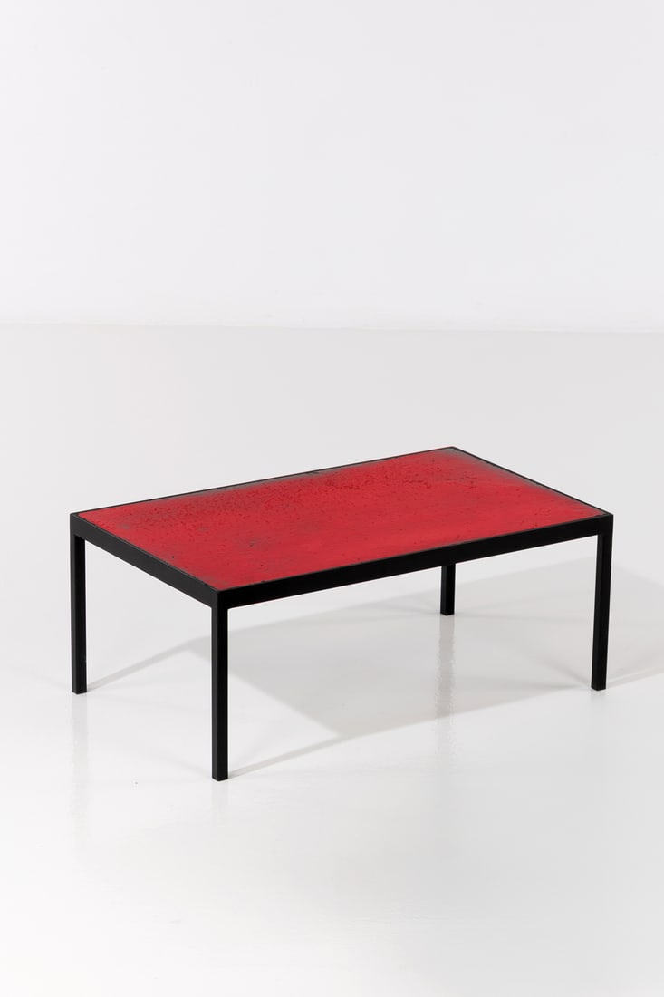 Pierre Sabatier (1925-2003) Coffee table - 'Volvic Rouge' model Unique piece (1 of 2)