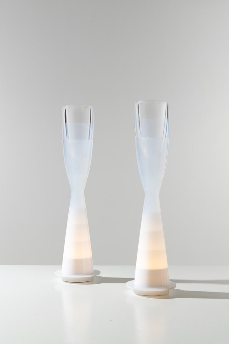 Andrea Branzi (born 1938) Pair of lit vases - 'Konstantin' model N°9/12 and N°12/12 (1 of 1)