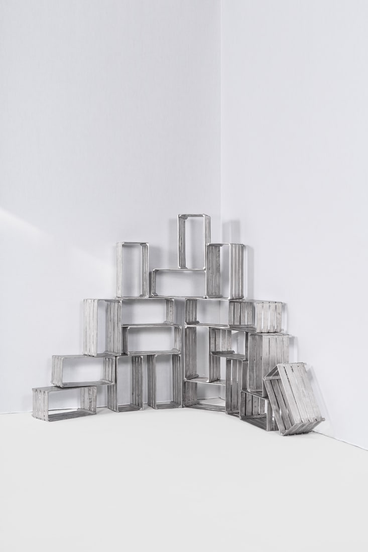 xx Andrea Salvetti (1967-2017) Modular bookcase - 'Open Box' model 'Ortofrutta' collection (1 of 2)