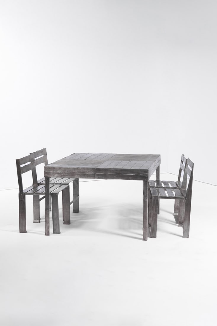 xx Andrea Salvetti (1967-2017) Table and four chairs - ‘Ortofrutta’ collection Prototype (1 of 3)
