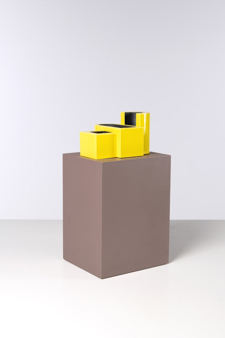 xx Ettore Sotsass (1917-2007) Sculptural dish - "Kerman" model Antiche Ceramiche collection - (1 of 2)