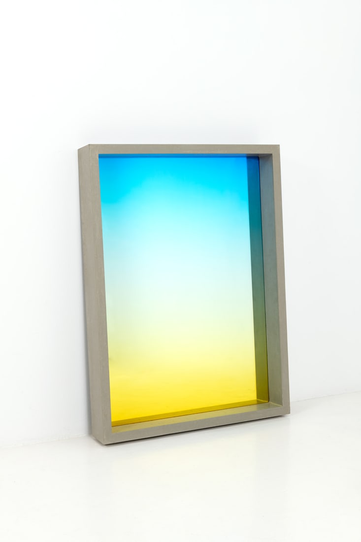 Studio Minale-Maeda (founded in 2006) Mirror - "Dusk/Dawn"model Optical filter glass, concrete and (1 of 1)