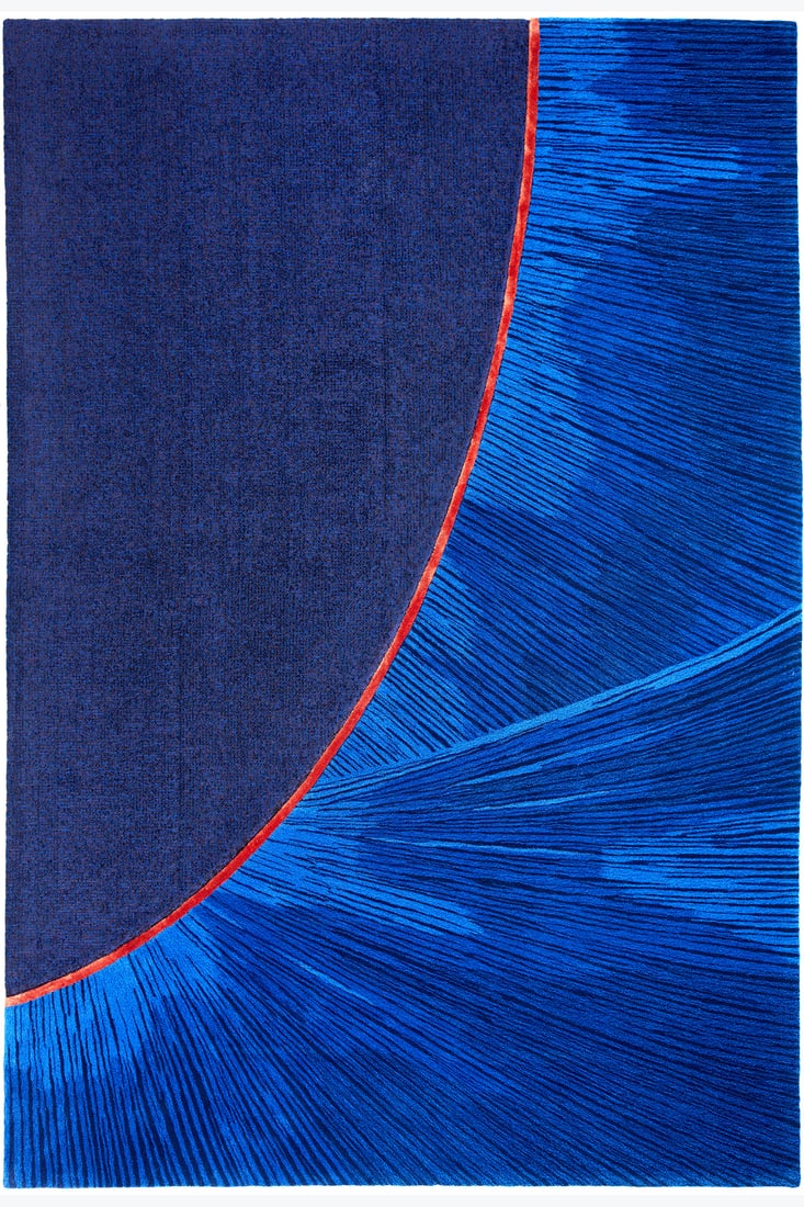 xx Elsa Barbillon (born 1988) Carpet - "Barbillon"model Unique piece Wool and silk hand-tufted (1 of 1)