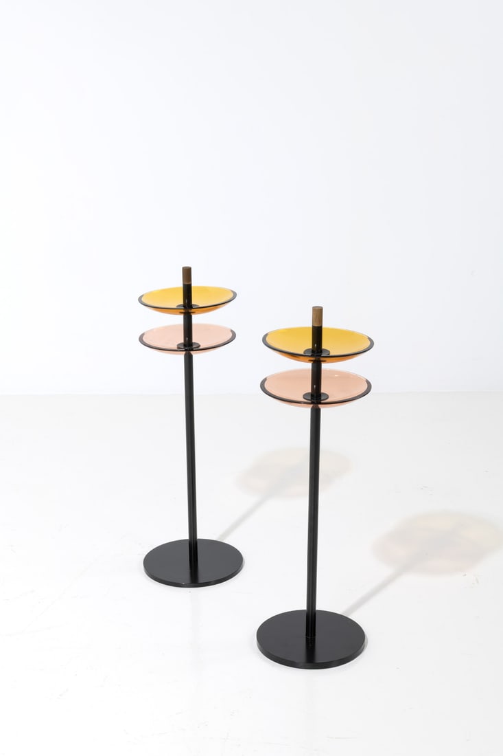 Fontana Arte (Edited by, 20th c.) Pair of ashtrays - Model 2087 (1 of 1)