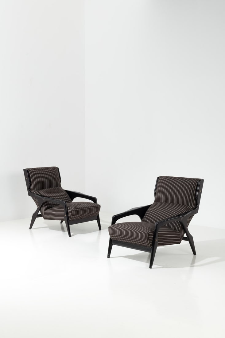 Gio Ponti (1891-1979) Pair of armchairs (1 of 4)