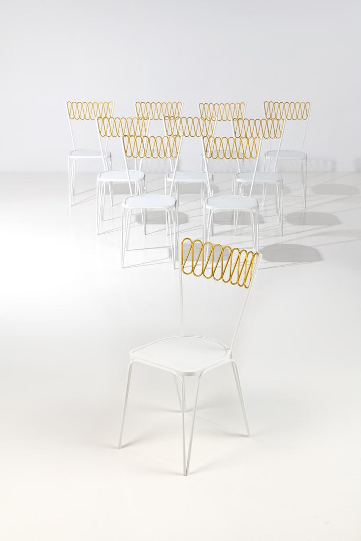 Gio Ponti (1891-1979) Set of ten chairs (1 of 2)