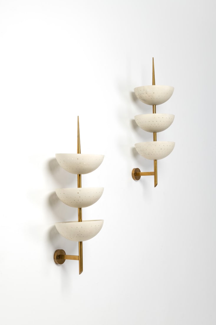 Gio Ponti (1891-1979) Pair of sconces (1 of 1)