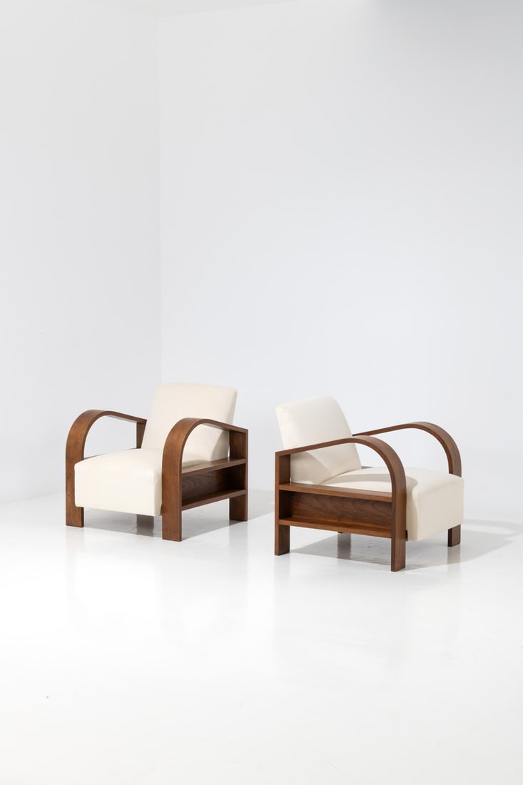 Piero Bottoni (1903-1973) Pair of armchairs (1 of 1)