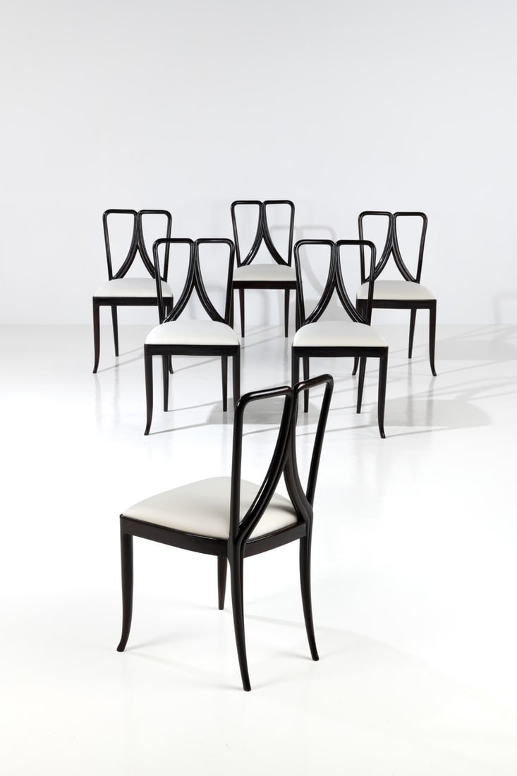 Guglielmo Ulrich (1904-1977) Set of six chairs (1 of 1)