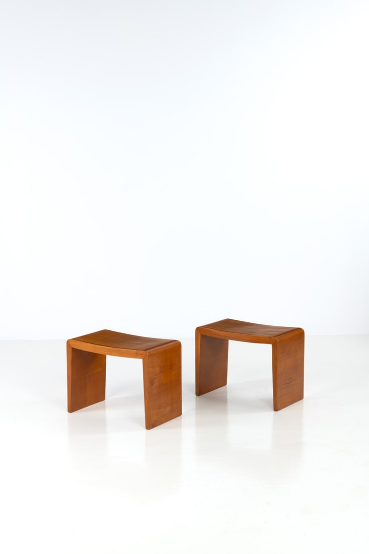 Gio Ponti (1891-1979) Pair of stools (1 of 2)