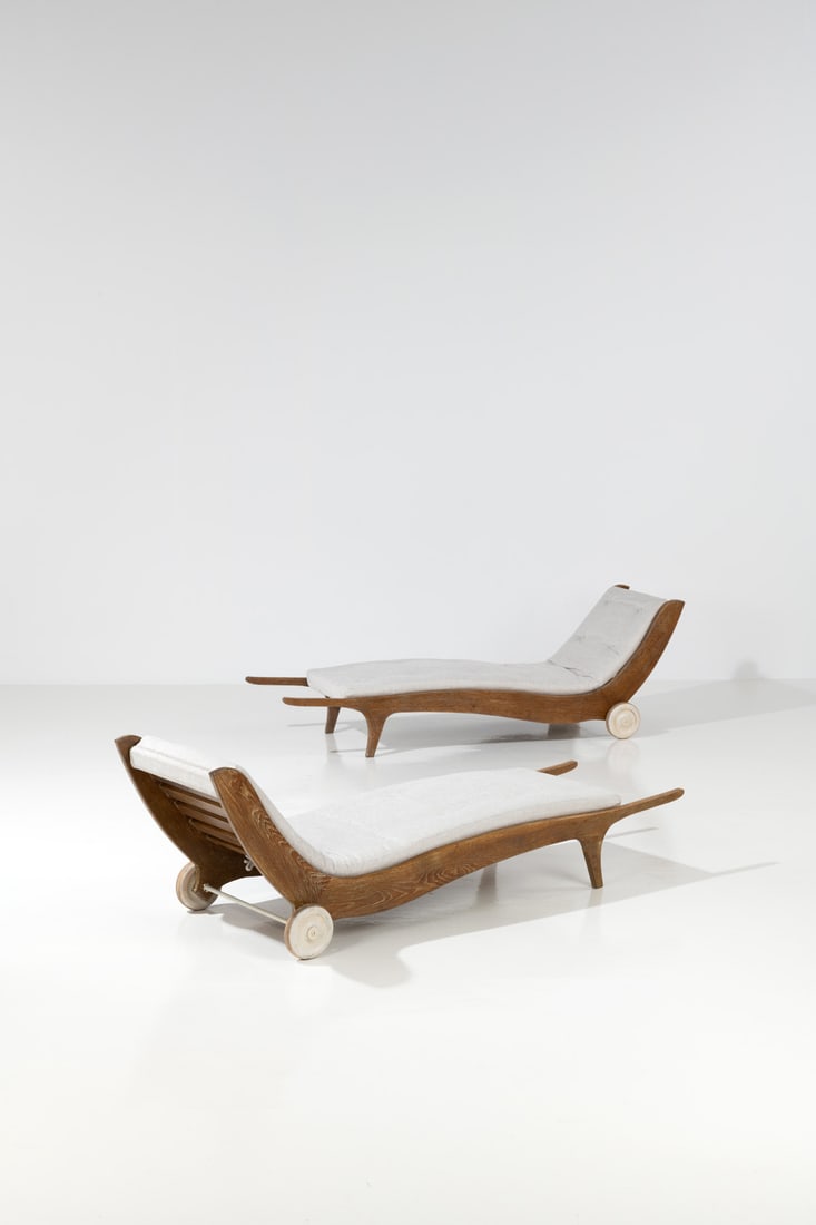 Gio Ponti (1891-1979) Pair of chaises longues (1 of 2)