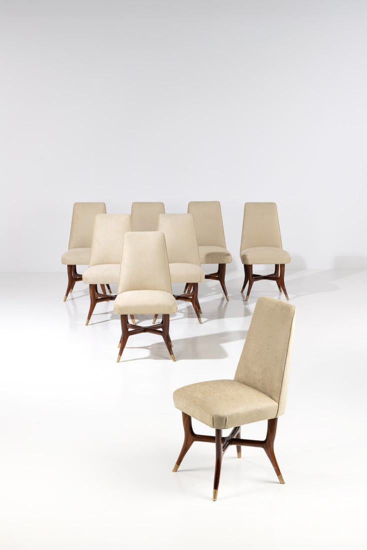 Melchiorre Bega (1898-1976) Set of eight chairs (1 of 2)