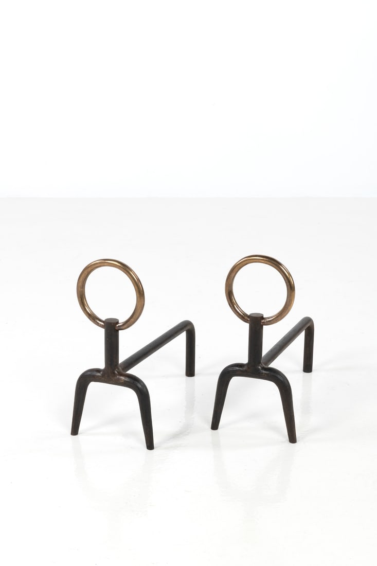 Gio Ponti (1891-1979) Pair of andirons (1 of 1)