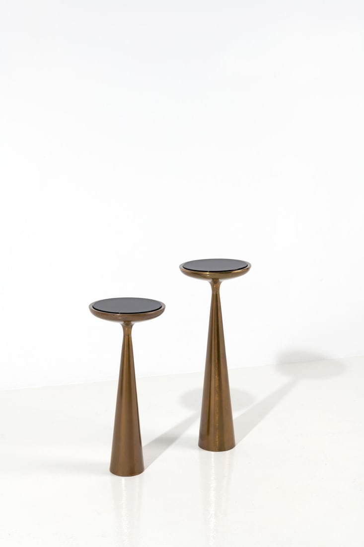 Fontana Arte (Edited by, 20th c.) Pair of pedestal tables - Model 1776 (1 of 1)