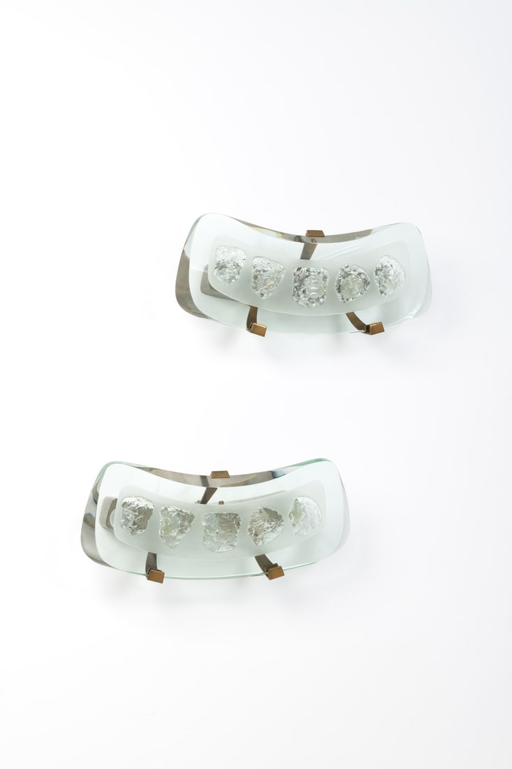 Max Ingrand (1908-1969) Pair of sconces - Model no. 1598 (1 of 2)