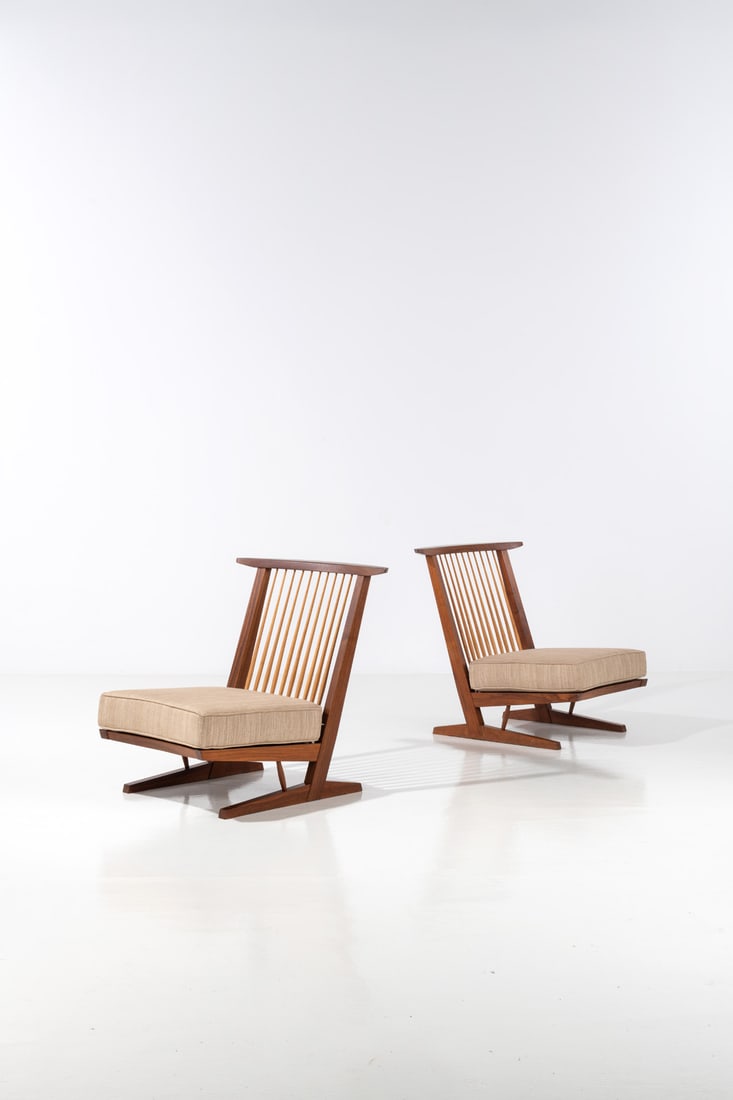 xx George Nakashima (1905-1990) Pair of lounge chairs (1 of 3)