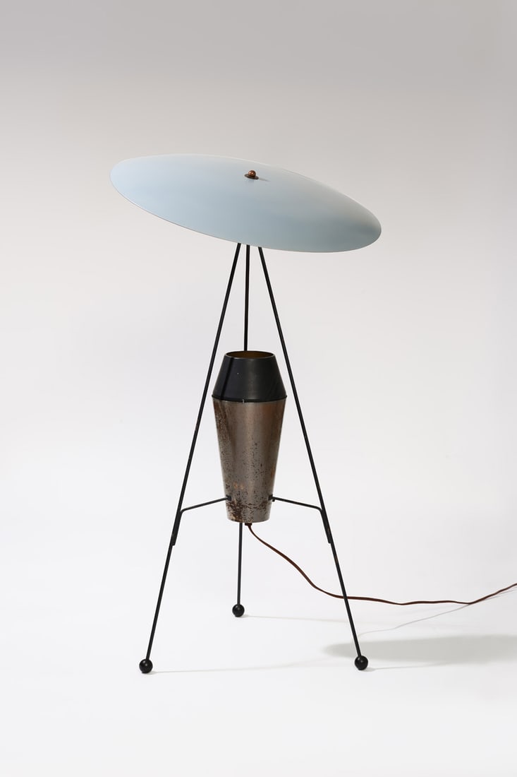 A. W. and Marion Geller (20th c.) Low floor lamp - Model F-2-G (1 of 1)