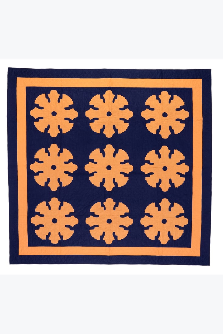 American production (19th c.) 'Snowflake' quilt - Unique piece (1 of 1)
