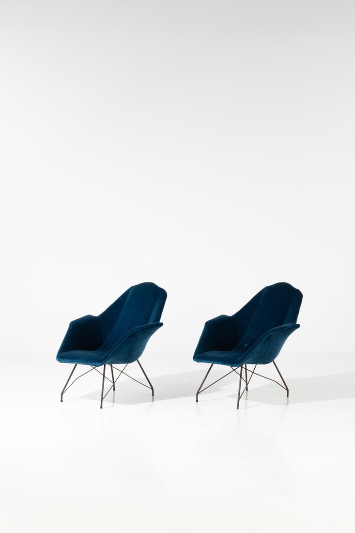 Carlo Hauner (1927-1997) Pair of armchairs (1 of 1)