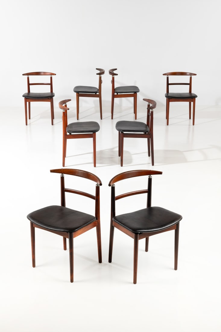 Helge Sibast (1908-1985) Set of eight chairs - Model 465 (1 of 1)