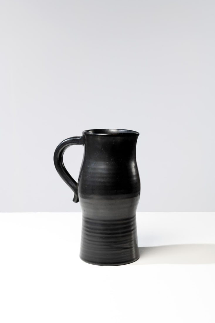 Les Potiers d'Accolay (20th c.) Pitcher: Les Potiers d'Accolay (20th c.)PitcherStonewareArtist’s stamp and signed 'Accolay' beneath the baseModel created circa 1960H 28 × L 20 × W 11 cm