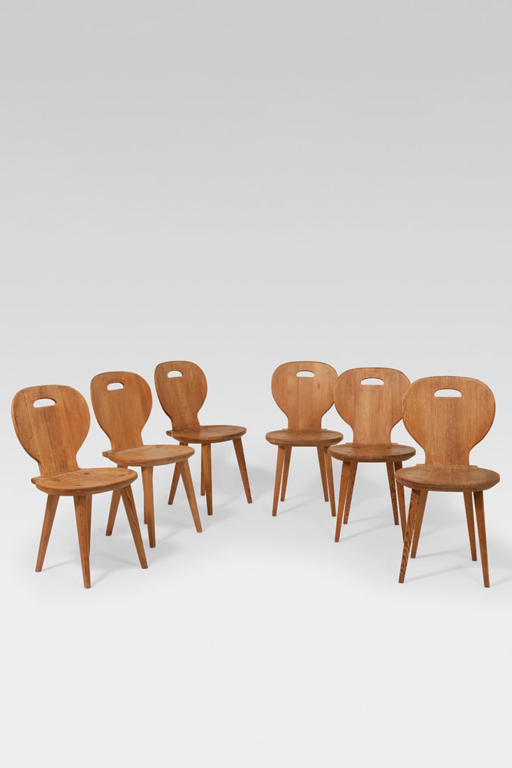 Carl Malmsten (1888-1972) Set of six chairs - 'Sörgården' Model (1 of 1)