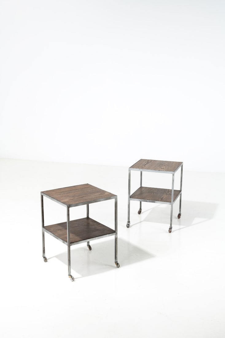 x Jean-Michel Frank (1895-1941) Pair of rolling tables (1 of 1)