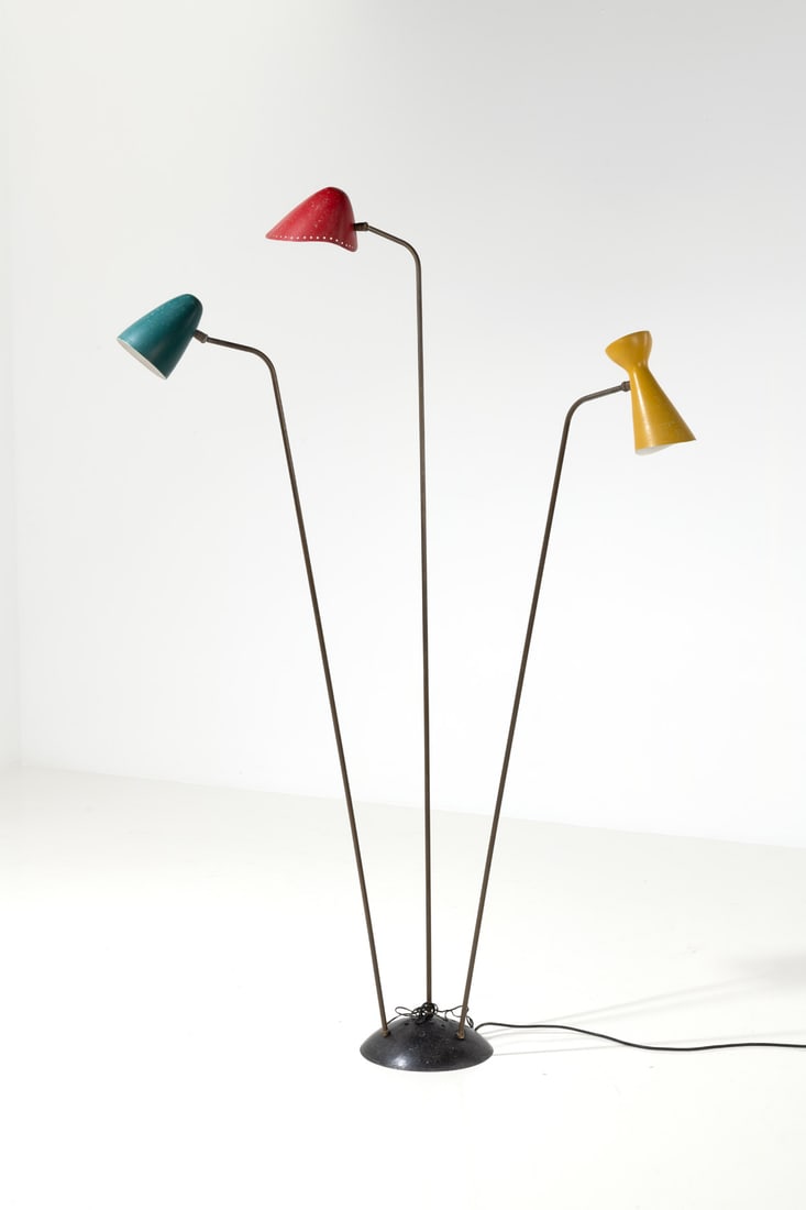 Robert Mathieu (1921-2002) Floor lamp, model no. 361, 'Pique-fleurs' (1 of 2)