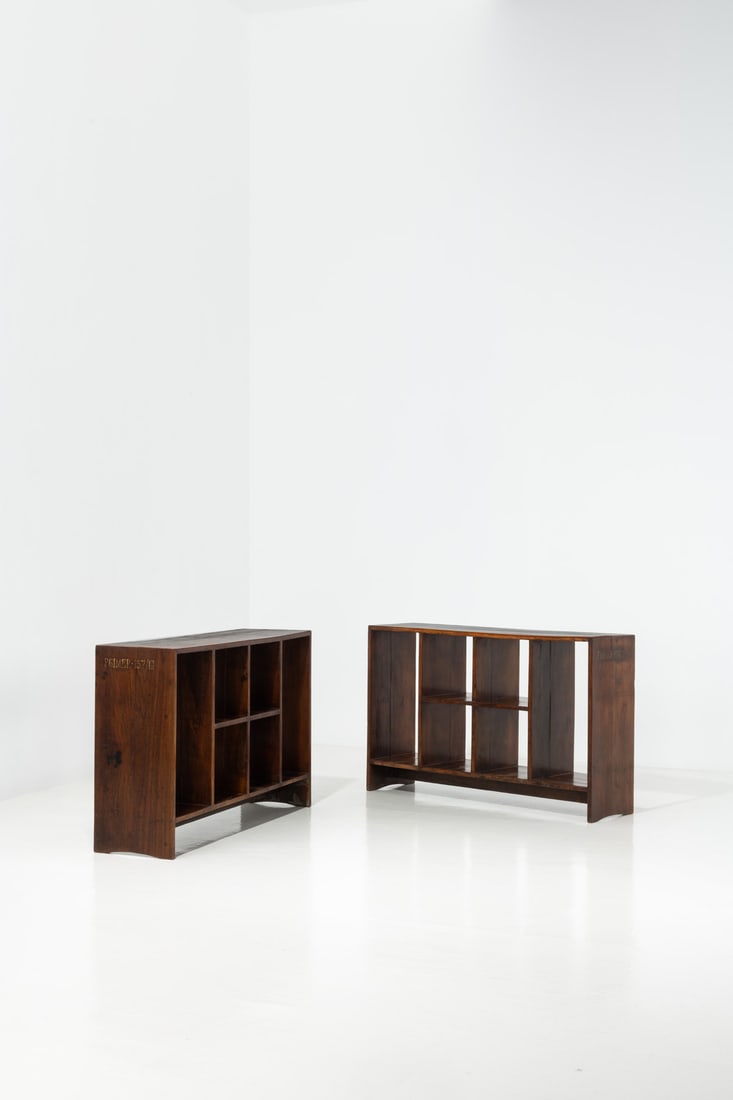 Pierre Jeanneret (1896-1967) Pair of 'File racks' (1 of 1)