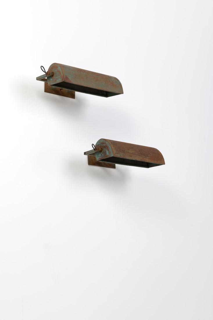 x Le Corbusier (Charles-Édouard Jeanneret-Gris, 1887-1965) Pair of sconces, model LC III (1 of 1)