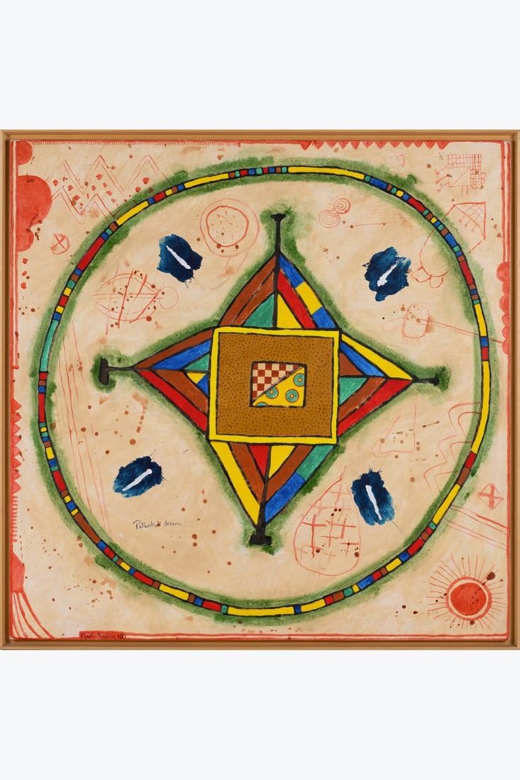 Martin Bradley (1931-2023) Pankot dream, 1983 Acrylic on canvas Signed, dated, titled lower left 120 (1 of 1)