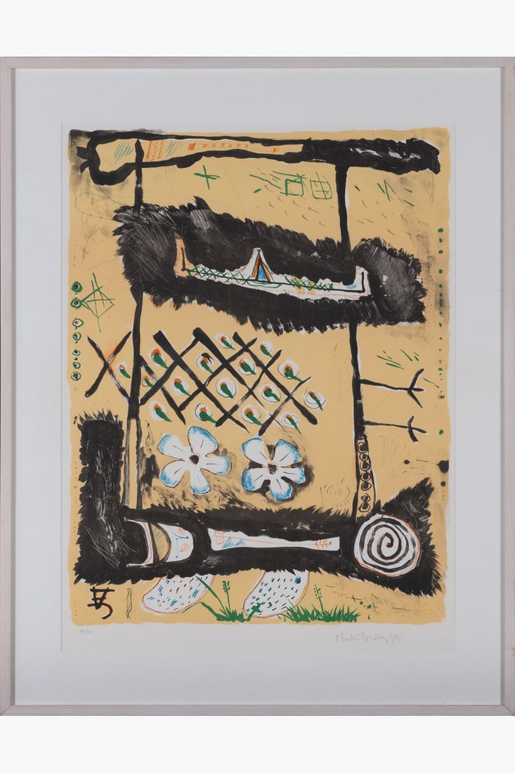 Martin Bradley (1931–2023) Untitled, 1985 Silkscreen print on Arches paper Signed, dated, and (1 of 1)