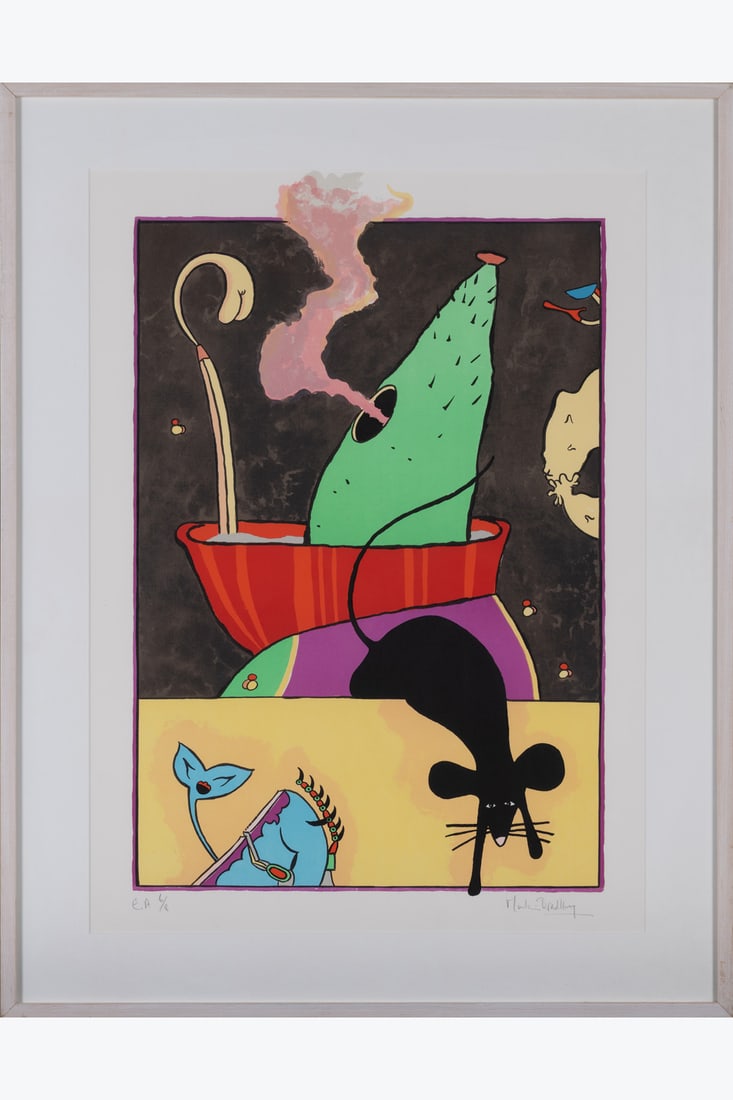 Martin Bradley (1931–2023) Untitled Lithograph Signed and numbered “E (1 of 1)