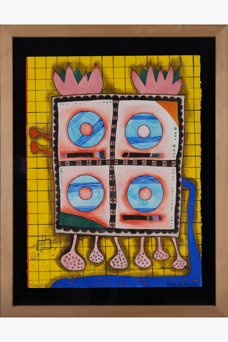 Martin Bradley (1931-2023) Madras Pink, 1983 Watercolor on paper Signed and dated lower right Titled (1 of 1)