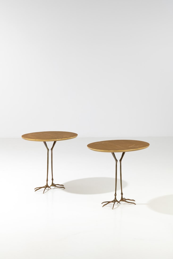 x Meret Oppenheim (1913-1985) Pair of tables - 'Traccia' Model (1 of 2)