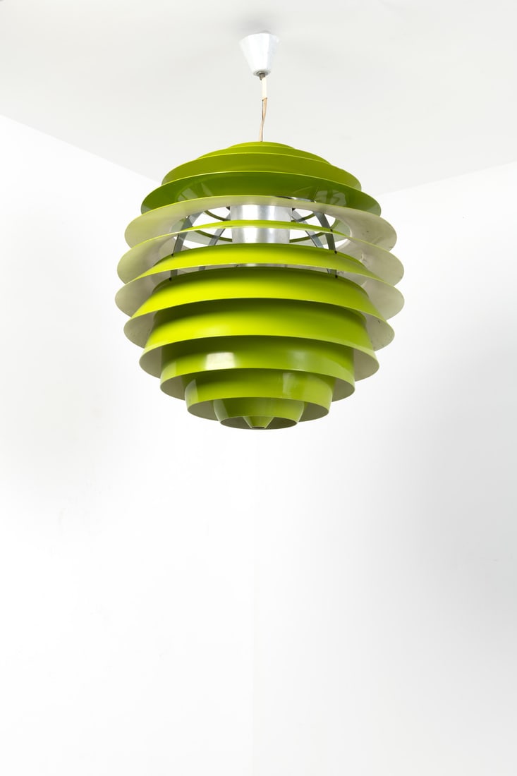 Poul Henningsen (1894-1967) Suspension - 'PH Louvre' Model: Poul Henningsen (1894-1967)Suspension - 'PH Louvre' ModelLacquered metalEdited by Louis PoulsenModel created in the 1960sH 70 × Ø 60 cmBibliography:- L. Poulsen & T. Jorstian, 'Light Years A