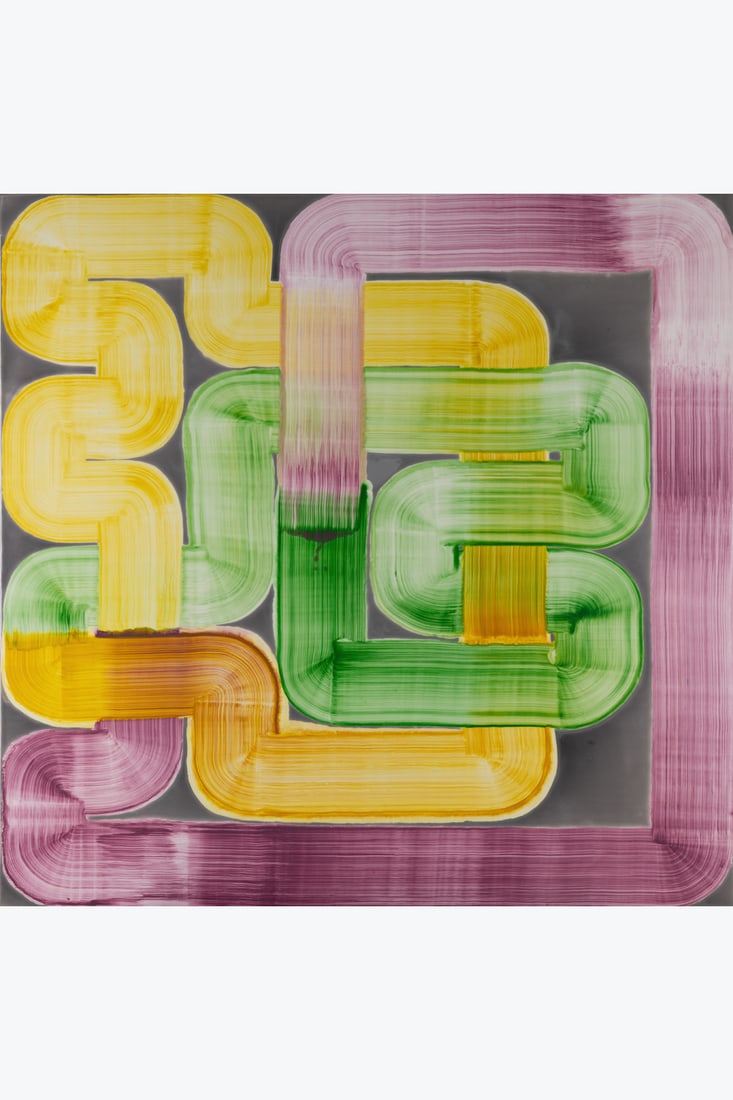 x Bernard Frize (born 1949) Aniche, 2006: x Bernard Frize (born 1949)Aniche, 2006Acrylic and resin on canvas165 × 165 cmProvenance:- Simon Lee Gallery, London- Purchased from the latter by the current owner