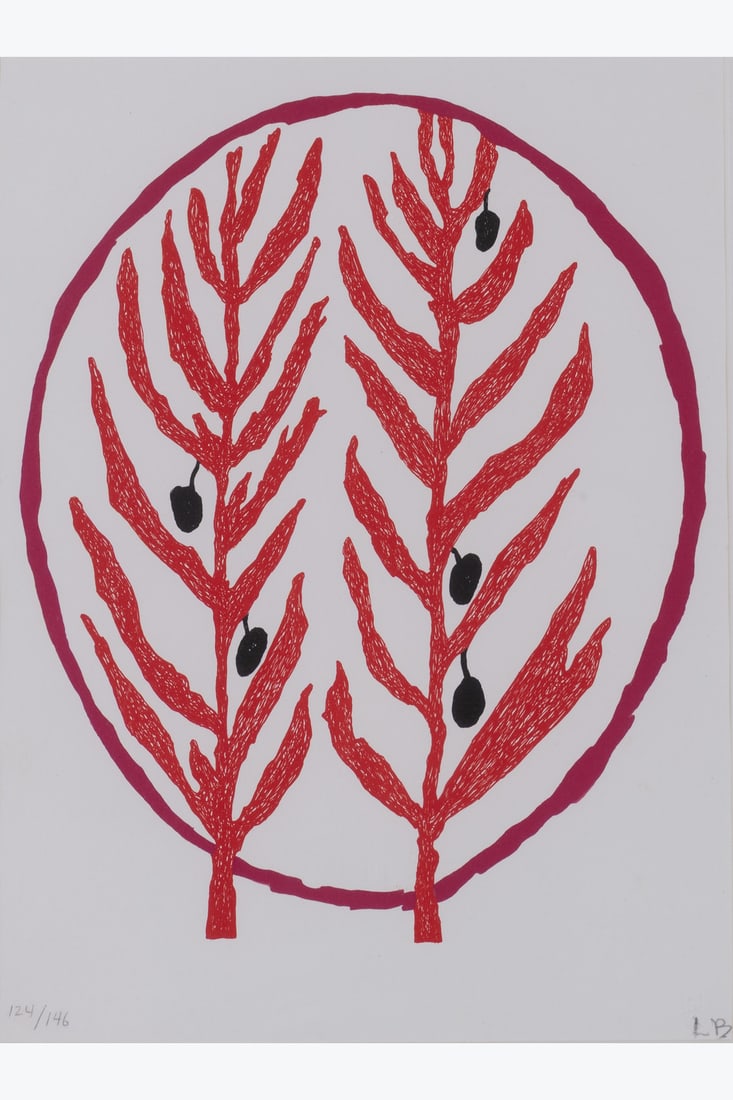 Louise Bourgeois (1911-2010) Olive Branch (Art for Peace), 2005 Lithograph on Arches paper: Louise Bourgeois (1911-2010)Olive Branch (Art for Peace), 2005Lithograph on Arches paperMonogrammed ‘LB’ lower right Numbered ‘124/146’ lower left Edition of 146 copies39 x 28.