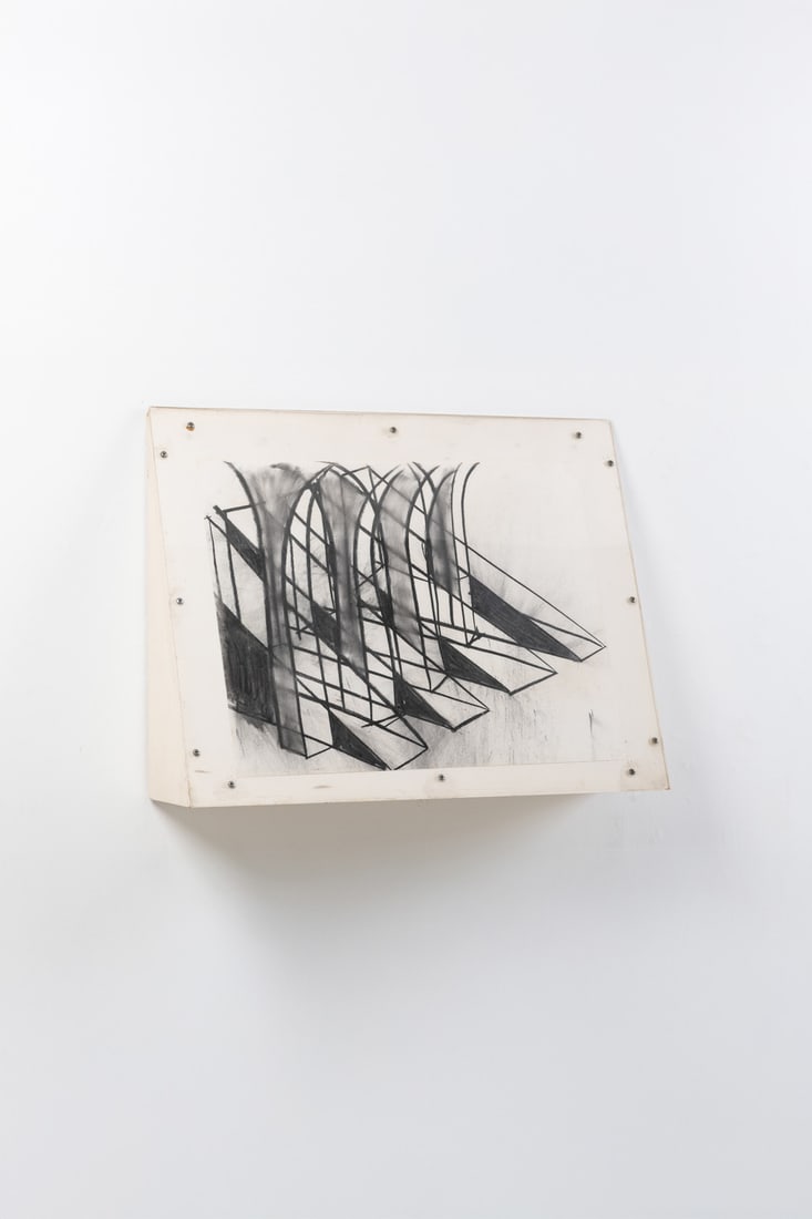 Daniel Buren (born 1938) Untitled 'Inclined Plane 3/4 (preparatory drawing for 'Arguments Topiques', (1 of 1)